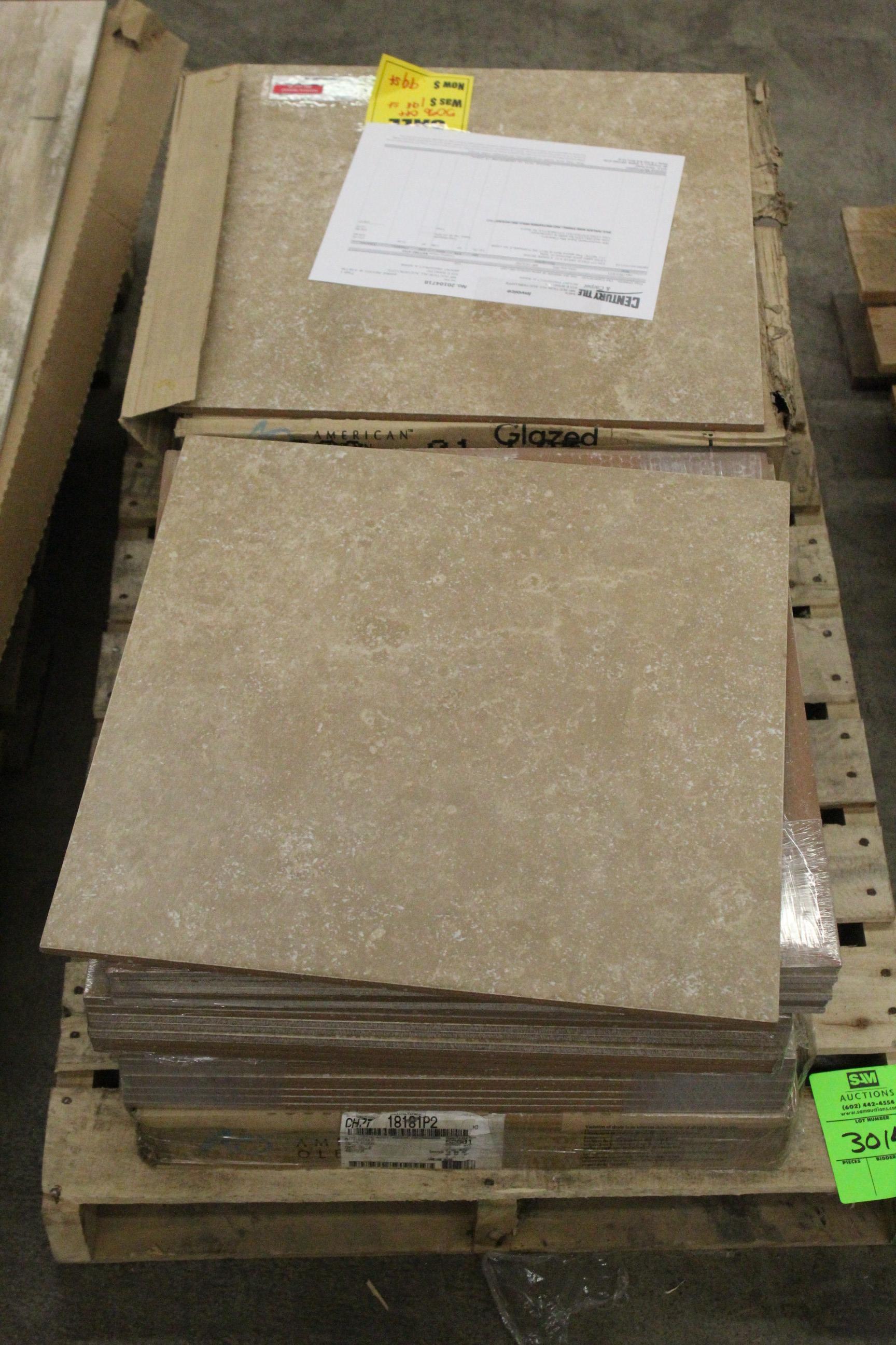 Pallet Of A.O. 18" x 18" 4 Beige Tile (Mt. Prospect)