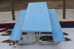 72" x 57" x 30" Metal Picnic Table