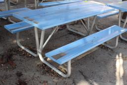 72" x 57" x 30" Metal Picnic Table