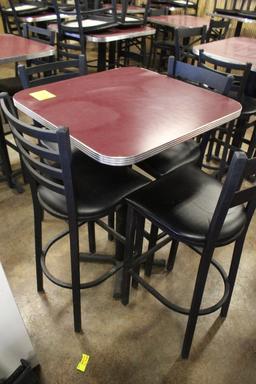 (3) Bar Height Tables And (11) Chairs