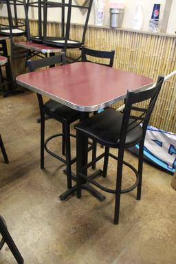 (3) Bar Height Tables And (11) Chairs