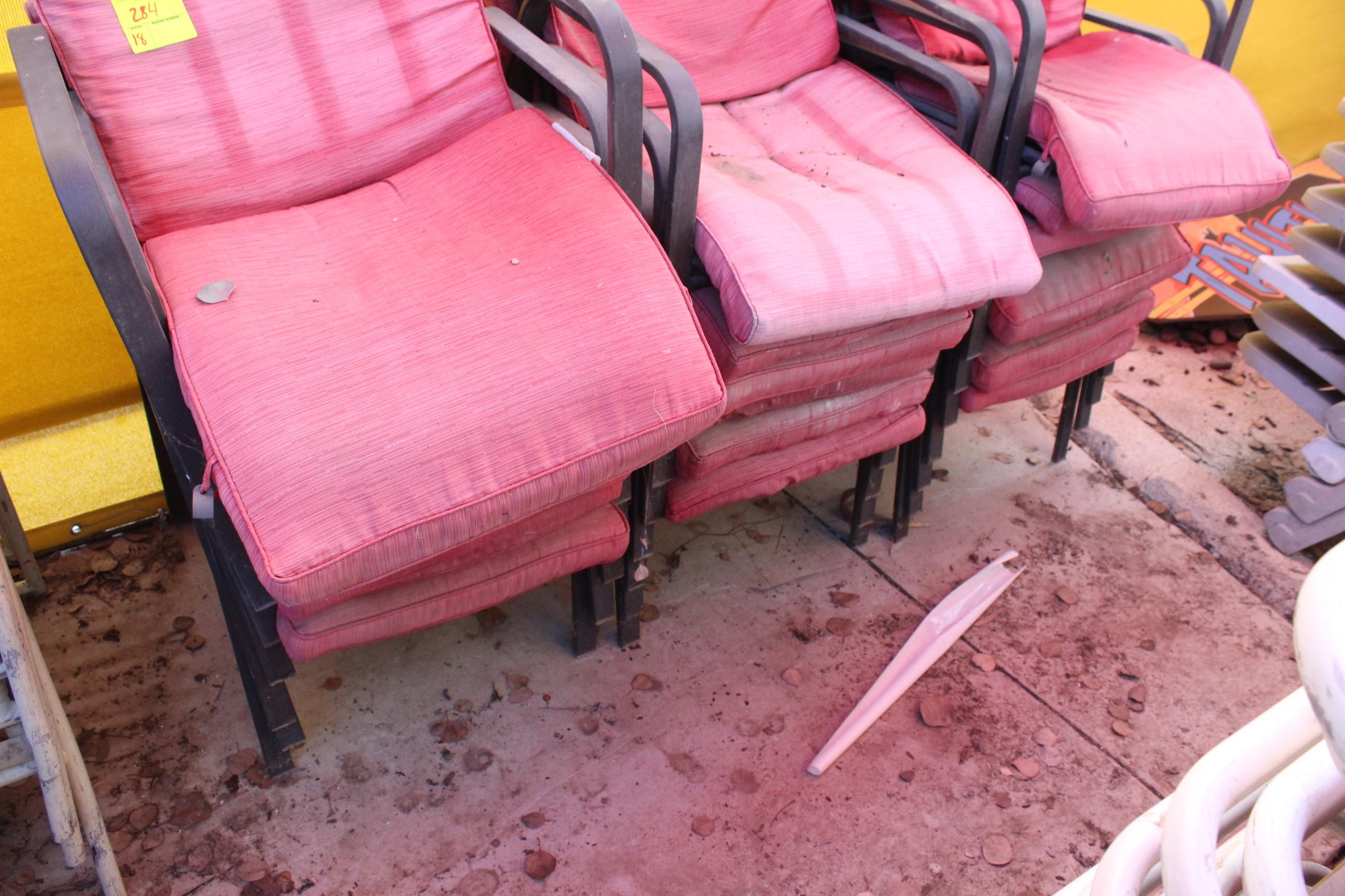Padded Poolside Chairs