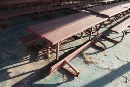 72" x 60" x 27" Wooden Picnic Table