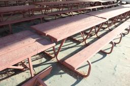 72" x 60" x 27" Wooden Picnic Table