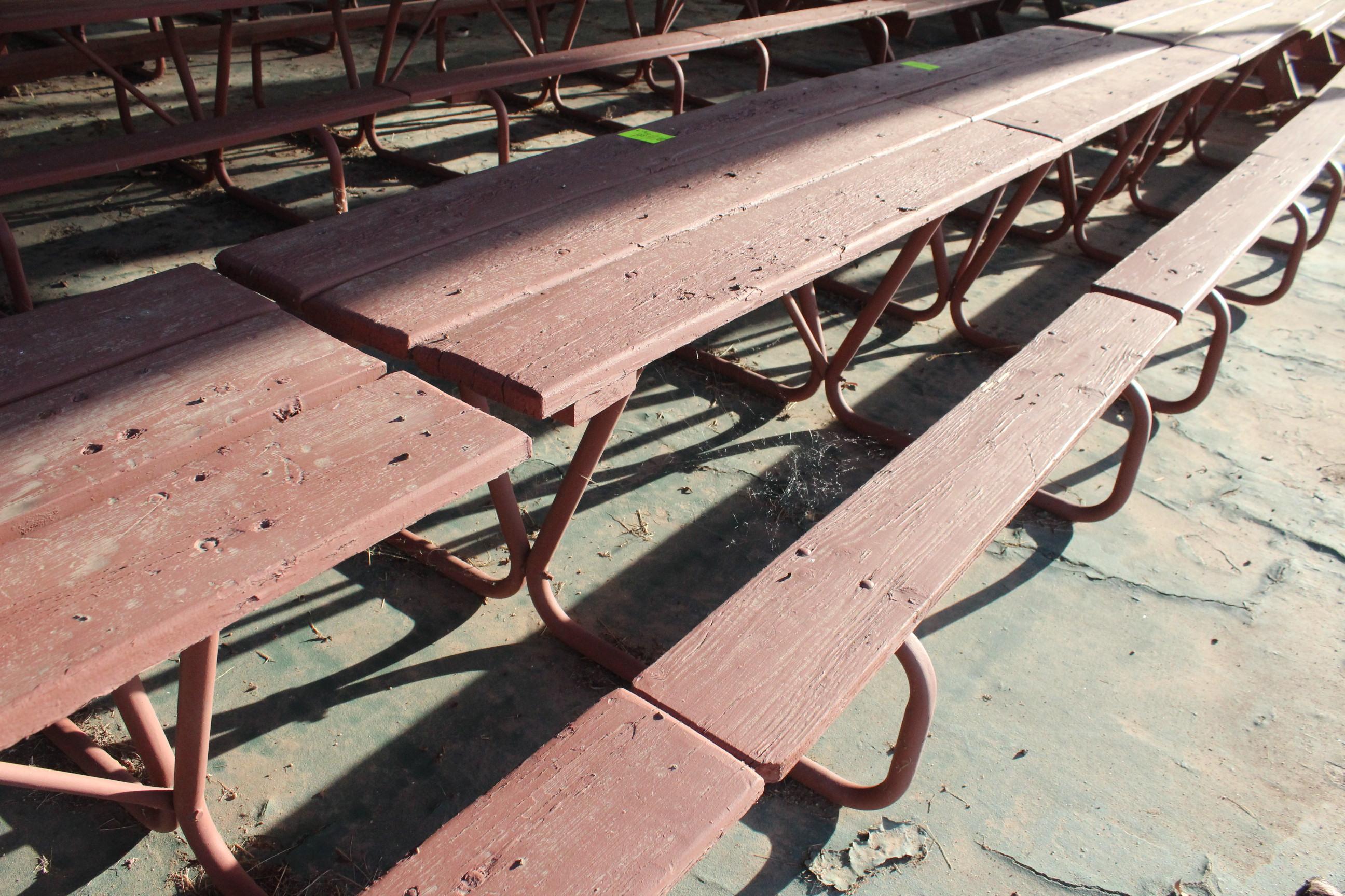 72" x 60" x 27" Wooden Picnic Table
