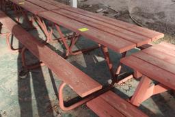 72" x 60" x 27" Wooden Picnic Table