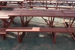 72" x 60" x 27" Wooden Picnic Table