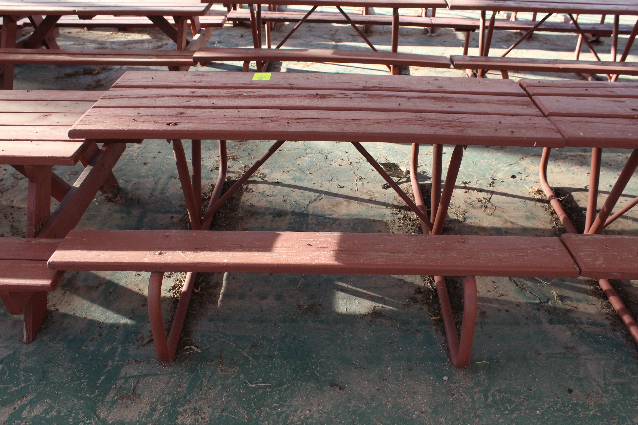 72" x 60" x 27" Wooden Picnic Table