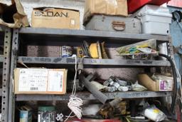 Heavy Duty Metal Shelf And Contents