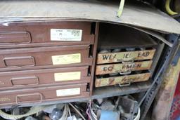 Heavy Duty Metal Shelf And Contents