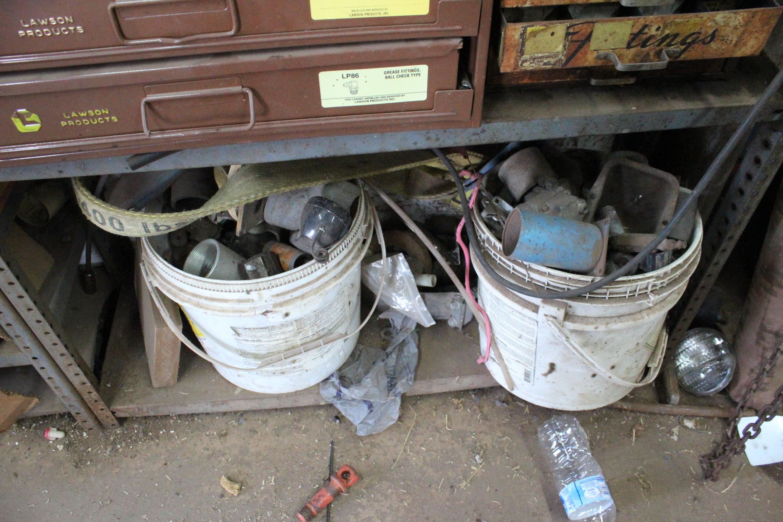 Heavy Duty Metal Shelf And Contents