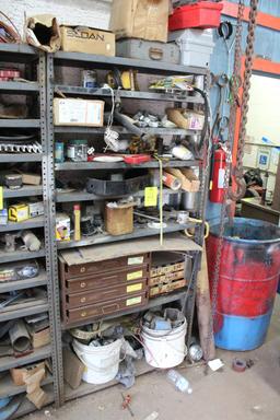 Heavy Duty Metal Shelf And Contents