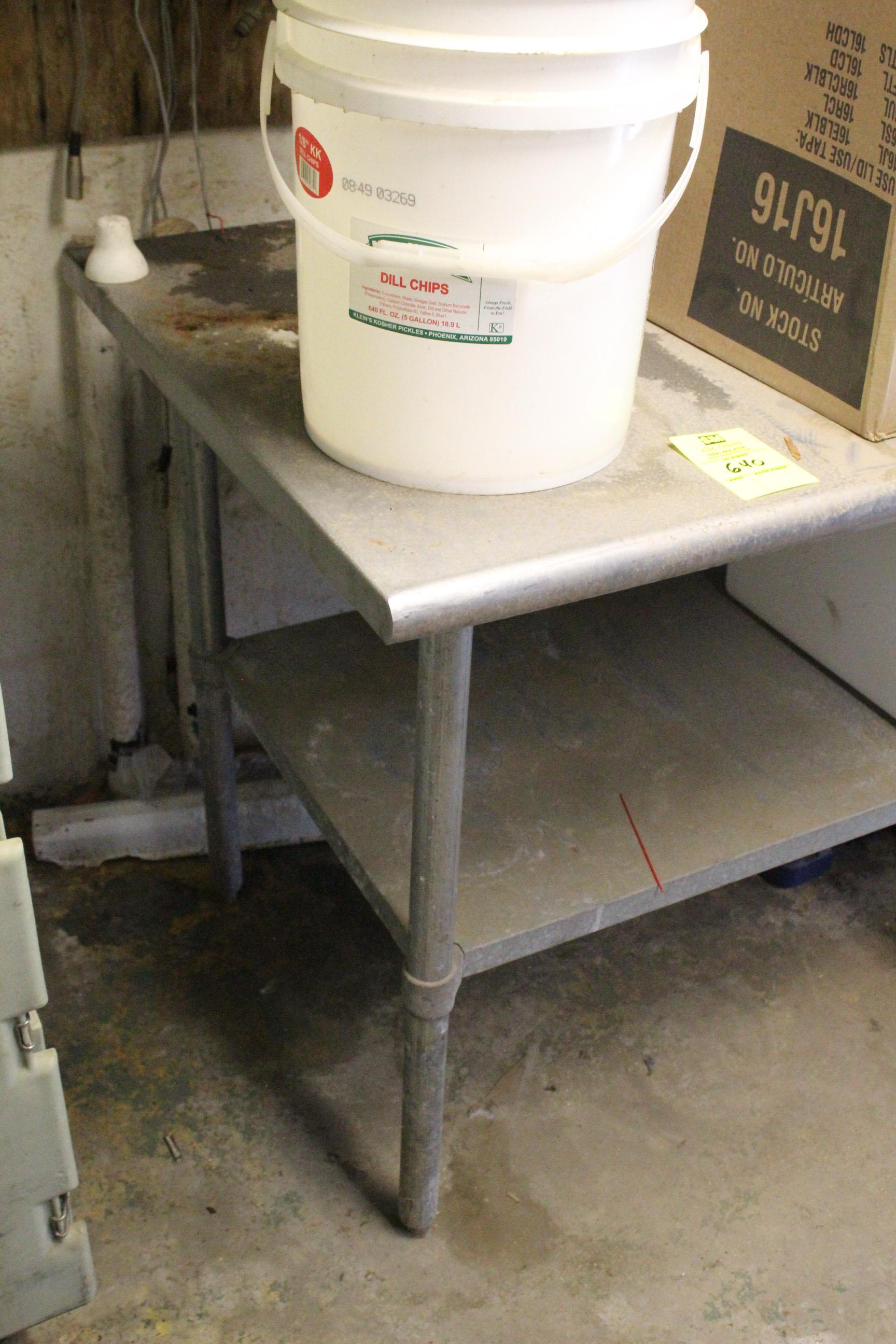 6' Stainless Steel Table