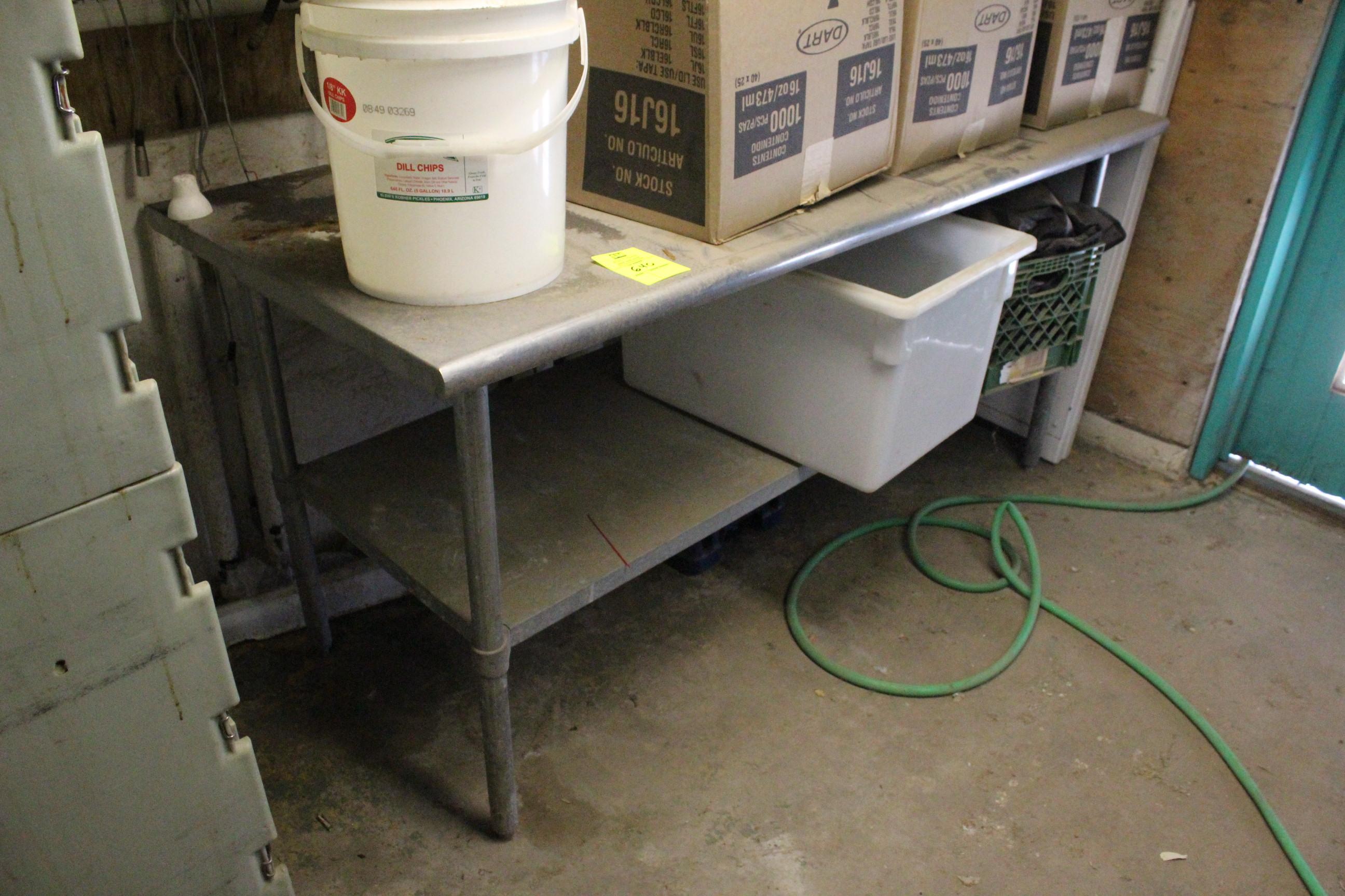 6' Stainless Steel Table