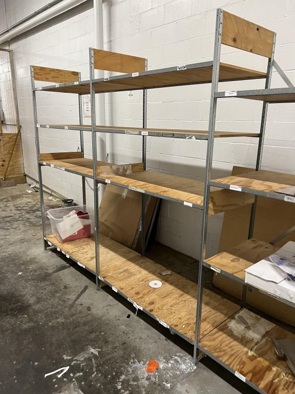 Wood and Metal Rack (contents not included)