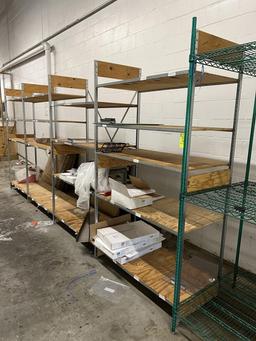 Wood and Metal Rack (contents not included)