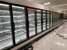 33 Door Run of 2001 Hussmann Low Temps