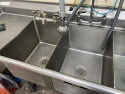 Stainless 3 Compartment Sink
