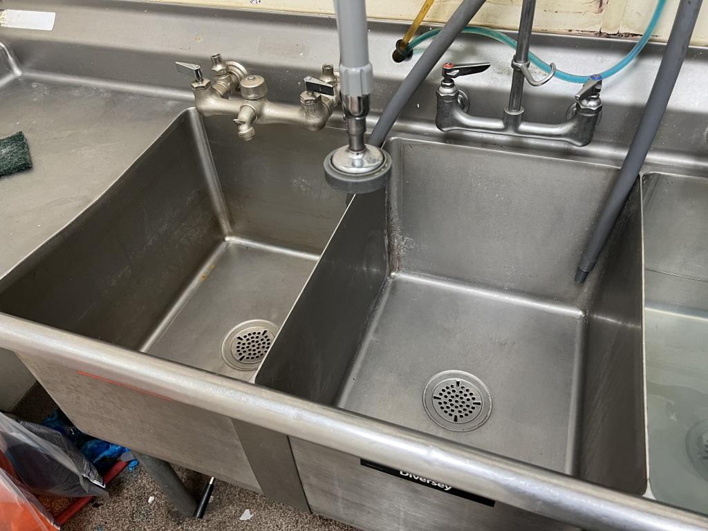 Stainless 3 Compartment Sink