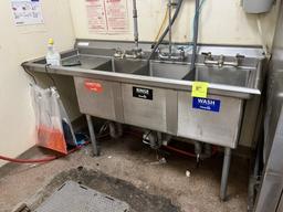 Stainless 3 Compartment Sink