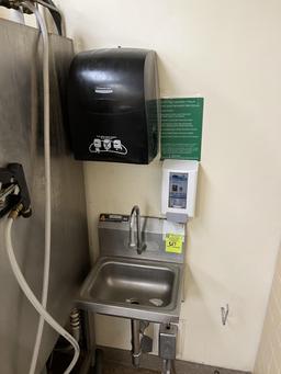 Stainless Hand Sink w/ Paper Towel/Soap Dispenser