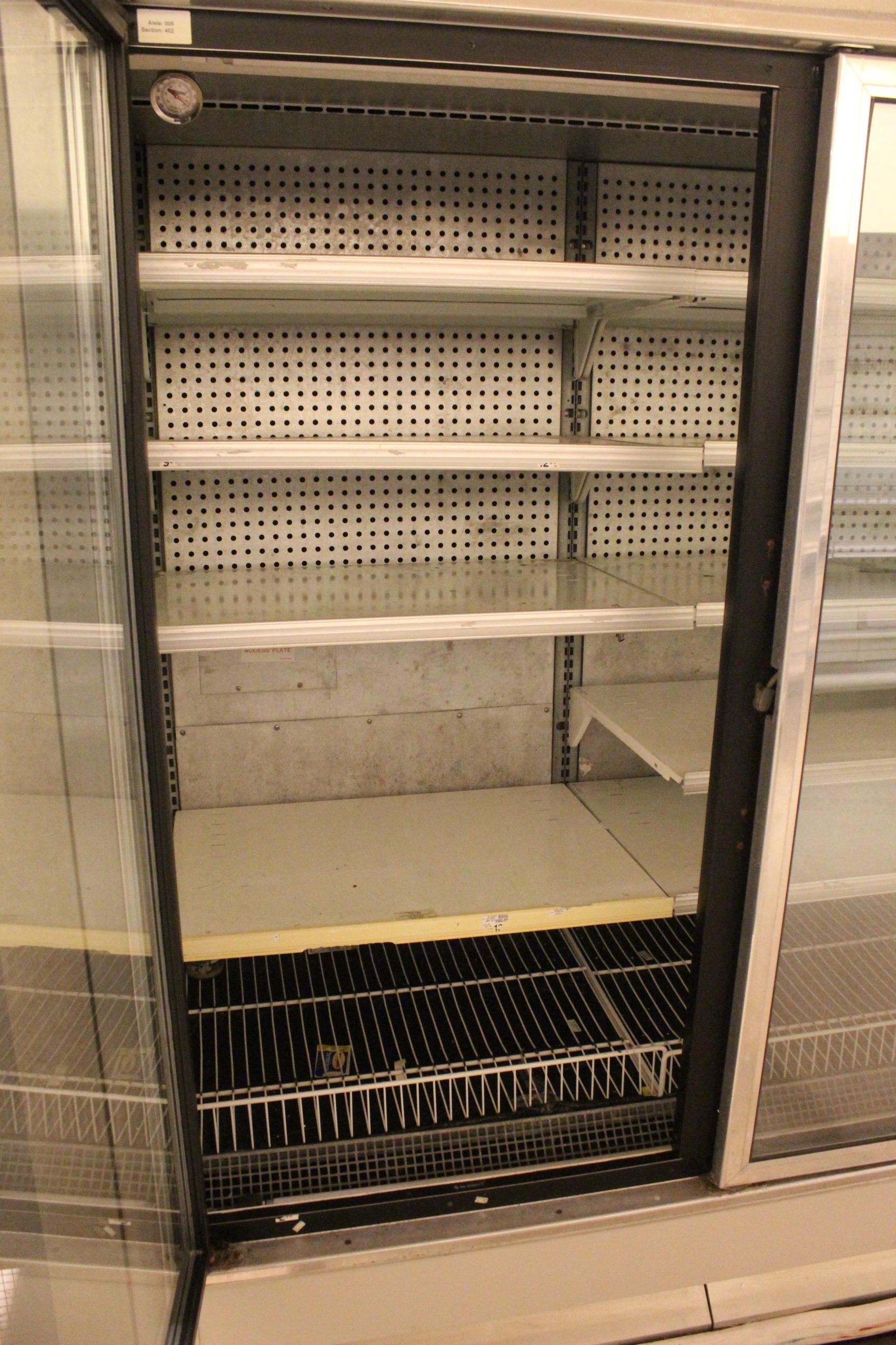 1991 Hussmann 3 Door Low Temp Case