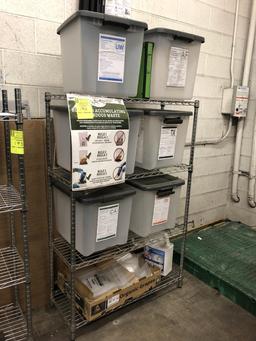 3ft Metro Rack W/ Storage Containers