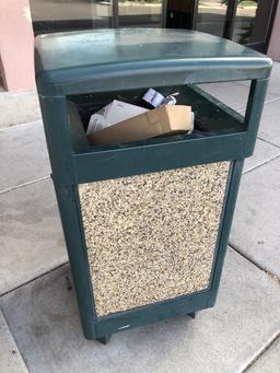 Trash Cans W/ Concrete/Metal Enclosures
