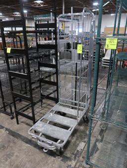 stocking cart w/ foldable side & bottom