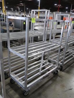 aluminum cooler rack, on casters