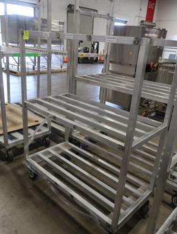 aluminum cooler rack, on casters