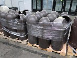 pallets of torpedo trash cans