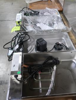 evaporator tray & sump pump tray, 2 sets