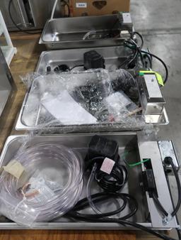 evaporator tray & sump pump tray, 2 sets