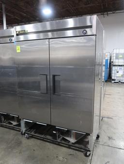 True 2-door stainless refrigerator