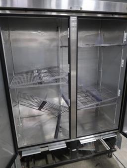 True 2-door stainless refrigerator