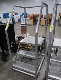 3-step stocking platform, aluminum