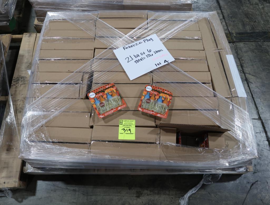 Inventory Reduction- pallet of Febreze Plug scented oil refills