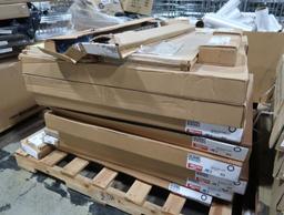 pallet of Metro wire shelves