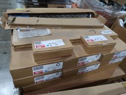 pallet of Metro wire shelves
