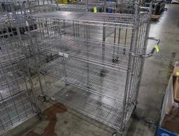 4-tier wire stocking cart