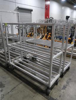 aluminum cooler rack, on casters