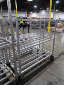 aluminum cooler rack, on casters