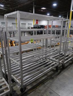 aluminum cooler rack, on casters