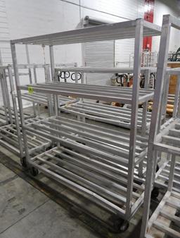 aluminum cooler rack, on casters
