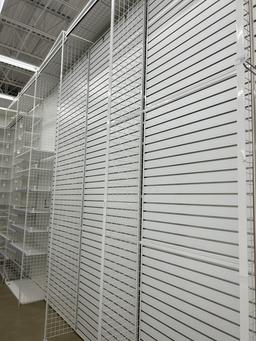 6 Sections Of Grid Rack Shelving