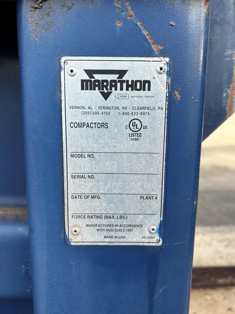 2005 Marathon RamJet RJ-225-HD Trash Compactor