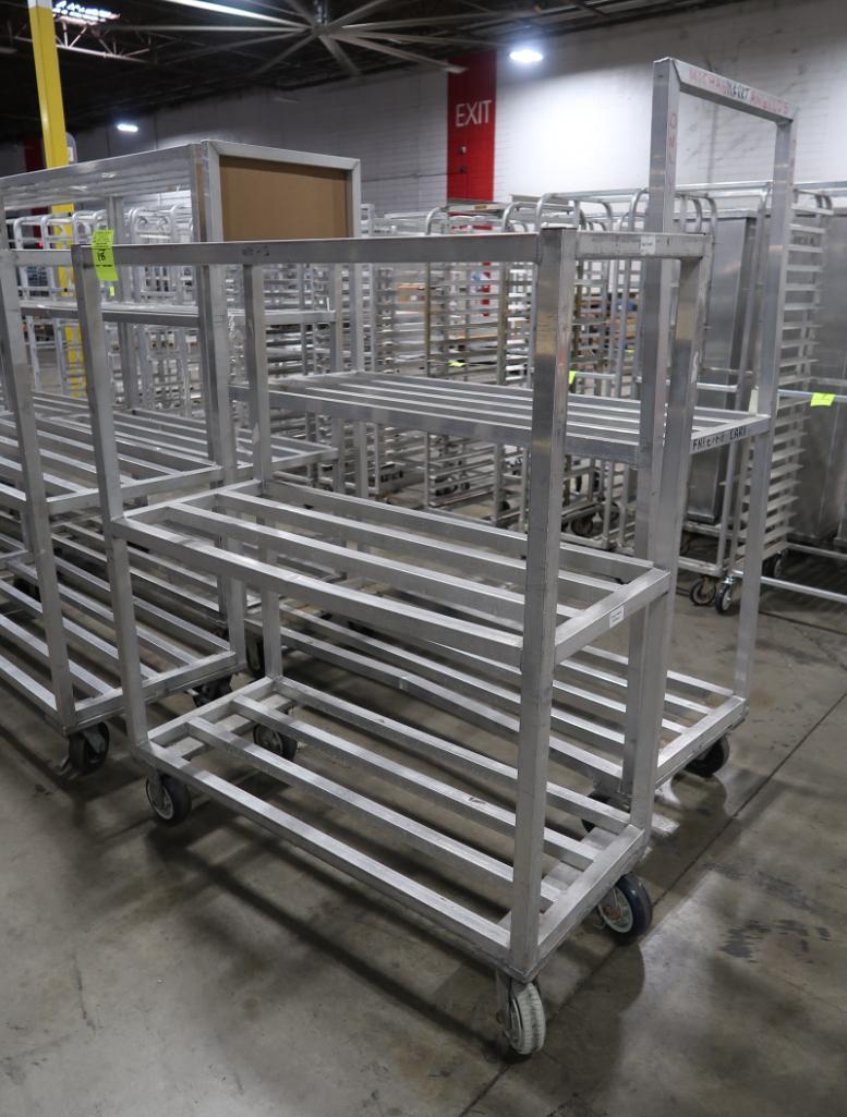 aluminum cooler rack, on casters