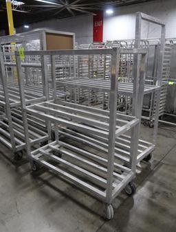 aluminum cooler rack, on casters