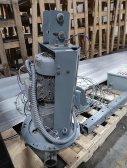 Rite Hite ceiling fan, ~24' dia, w/ fan control panel & mounting hdwe